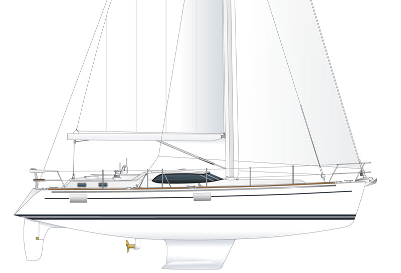 48 ft sailboat